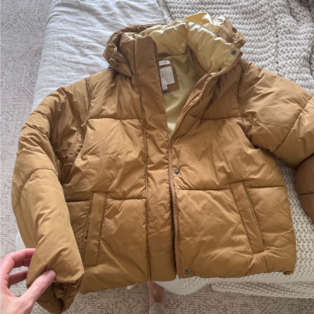Target Tan Puffer Jacket